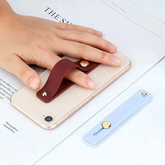 Hurtel Self-adhesive Finger Holder With Zipper Mobile in Gray color