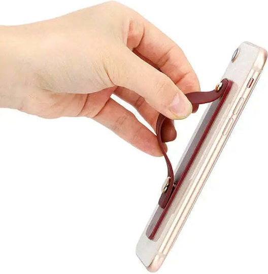 Hurtel Self-adhesive Finger Holder With Zipper Mobile in Gray color