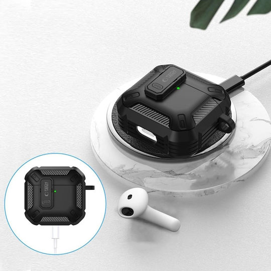 Tech-Protect Carbonox Θήκη σε Μαύρο χρώμα για Apple AirPods 4