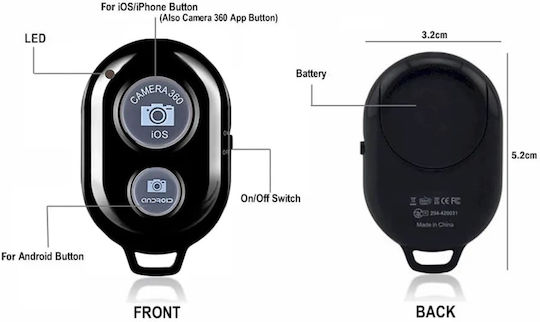 Techsuit Selfie Controller RMC-01 Bluetooth Black