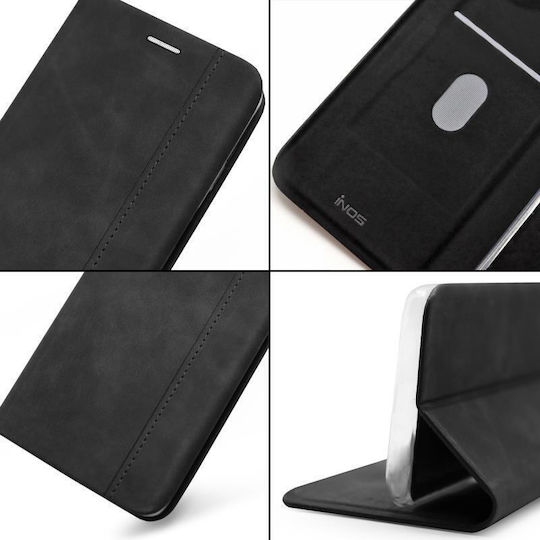 iNOS S-folio Ne Book Synthetic Leather Black (Redmi 12 4G / Redmi 12 5G)