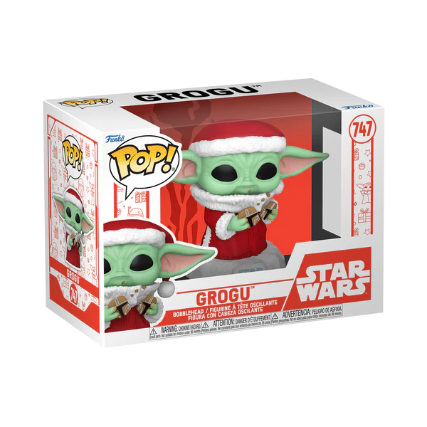 Funko Pop! Filme: Star Wars - Grogu cu fursecuri de Crăciun 747