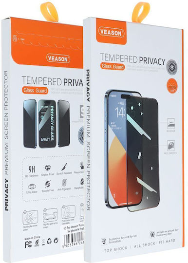Veason Privacy Full Face Tempered Glass Black (iPhone 11)