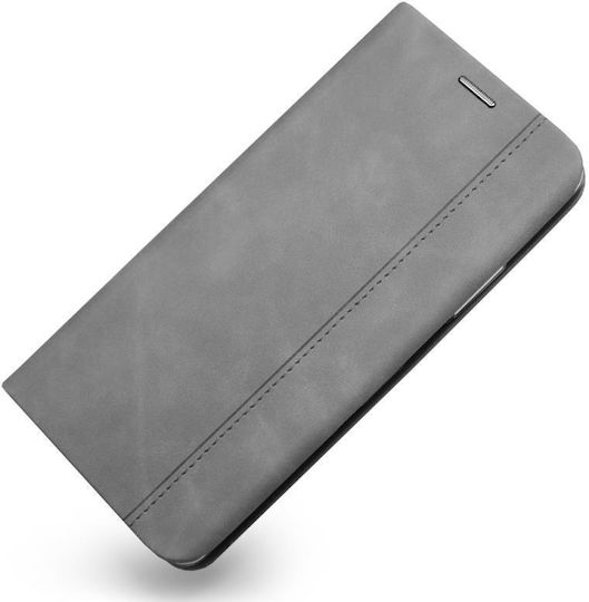 iNOS S-folio Ne Book Synthetic Leather Gray (Redmi 12 4G / Redmi 12 5G)