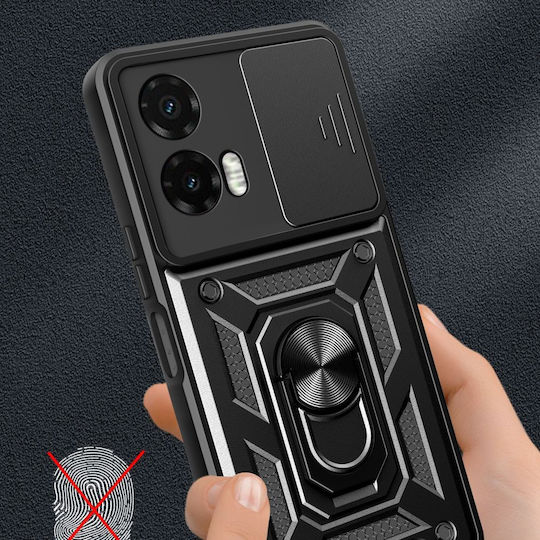 Tech-Protect Camshield Pro Umschlag Rückseite Kunststoff / Silikon Schwarz (Moto G35)
