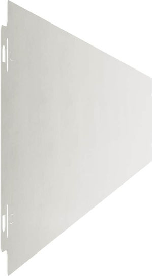vidaXL Metal Garden Hedge in Silver Color 1.03m x 15cm 10 Pieces