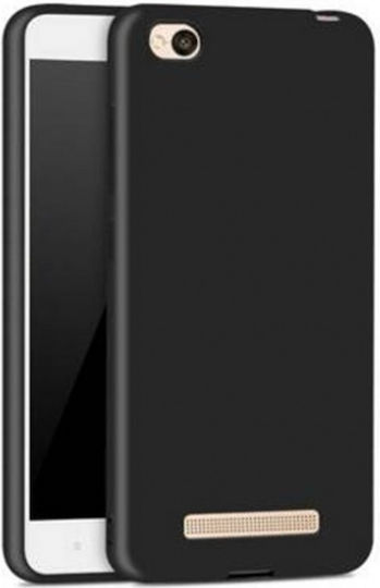 Xiaomi Umschlag Rückseite Silikon Schwarz (Redmi 4a)