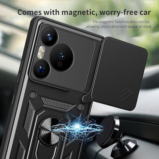 Techsuit Camshield Umschlag Rückseite Kunststoff / Silikon Blau (Redmi Note 14 4G)