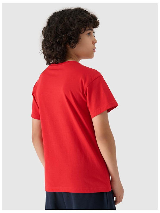 4F T-shirt Κόκκινο
