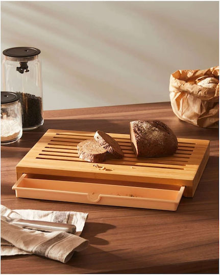 Alessi Bamboo Bread Cutting Board Brown 42x27cm