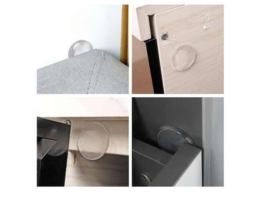 Set mit 6 Silikon-Tür-Wandschutz-Aufklebern