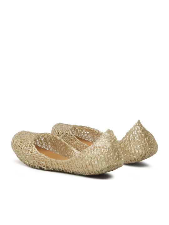 Kids Ballerinas Gold Campana Papel