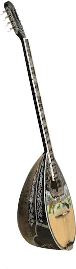 Zozef Bouzouki 4602eag - 60 Ribs, 4/4 Figure, Abalone, Green Handmade 8-String