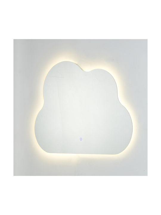 HomeMarkt Torch Като Огледало за Стена с LED Осветление 68x88см 1бр