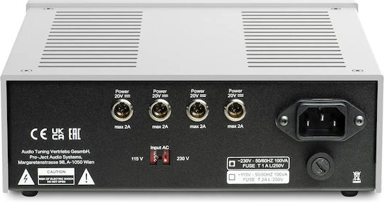 Pro-Ject Audio Power Box Rs2 Sources Phono Preamp Ασημί