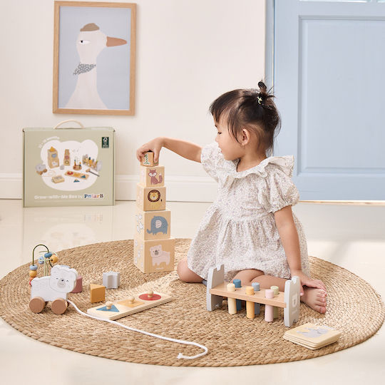 Viga Toys Stacking Toy made of Wood for 18++ Months