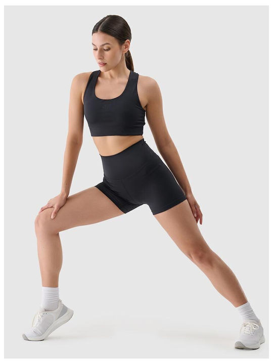 Functional Schulung Frauen Kurze Hosen Leggings Hochgeschnitten Schwarz