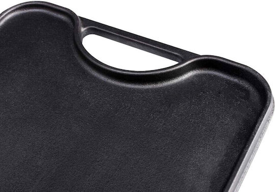 Victoria Non-Stick - Antiaderent Placă de copt Plăci de copt pentru pizza Față și spate cu Suprafață din Fontă Flat 47x25cm