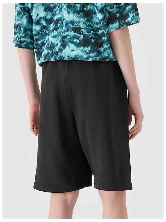 Kinder-Shorts/Bermudas Stoff Schwarz