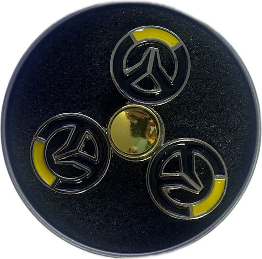Fidget Spinner Schwarz Stück Antistress Friedenszeichen
