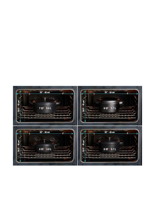 Victoria Dutch Oven Round Cast Iron 3.8lt 1pcs
