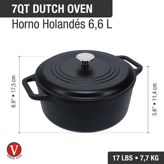 Victoria Γάστρα Στρογγυλή Μαντεμένια 6.6lt
