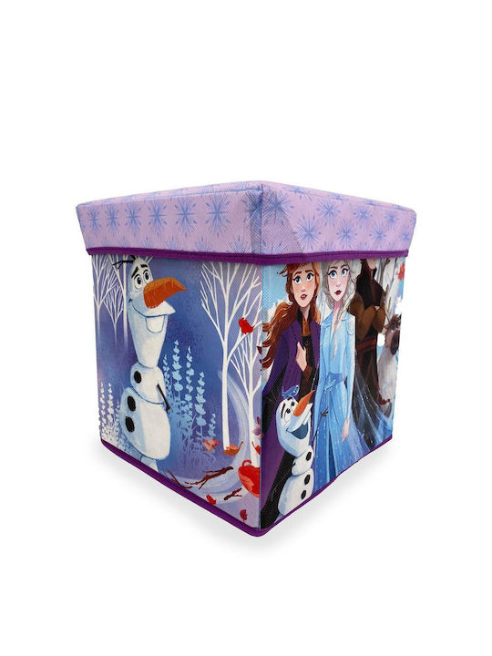 Dimcol Box-Stool Disney Home Frozen 12 30x30x30 Lilac 100% Polyester