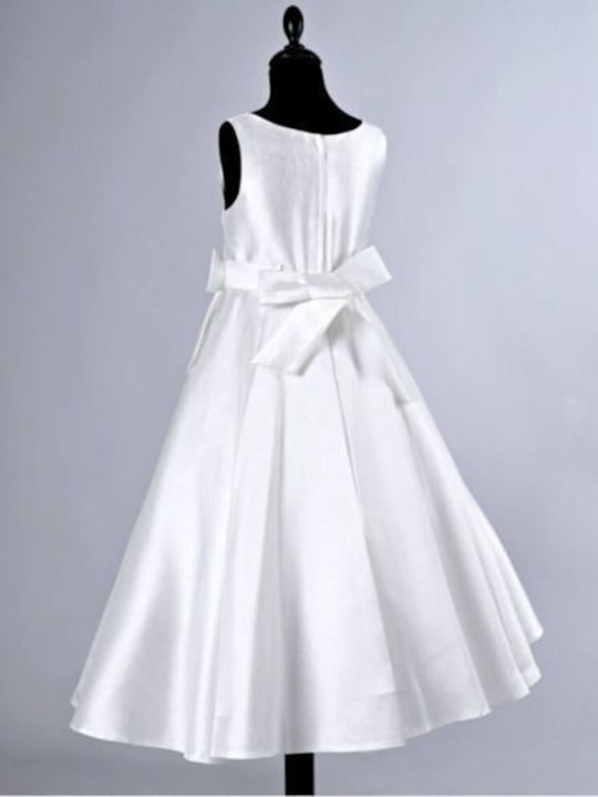 Memoirs Children's Dress Satin Off-white