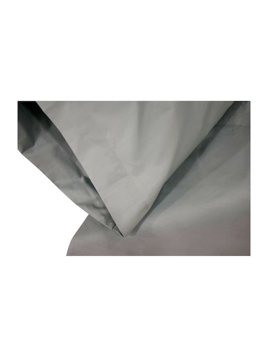 Decotelia Duvet Cover Set Cotton Single with Pillowcase 160x240 Grey