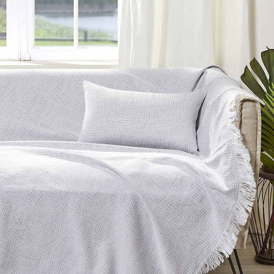 Bed&Bath Decorative Pillow Case from 100% Cotton White 30x50cm