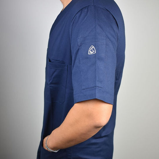 Tips Unisex Hose & Bluse Set Blau aus Baumwolle und Polyester