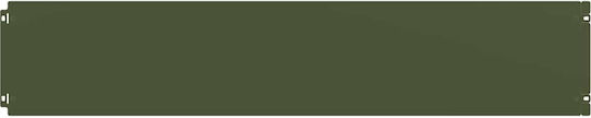 vidaXL Metal Garden Border in Silver Color 1.03m x 20cm