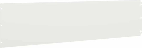 vidaXL Metallgartenbordüre in Weiß Farbe 1.03m x 25cm