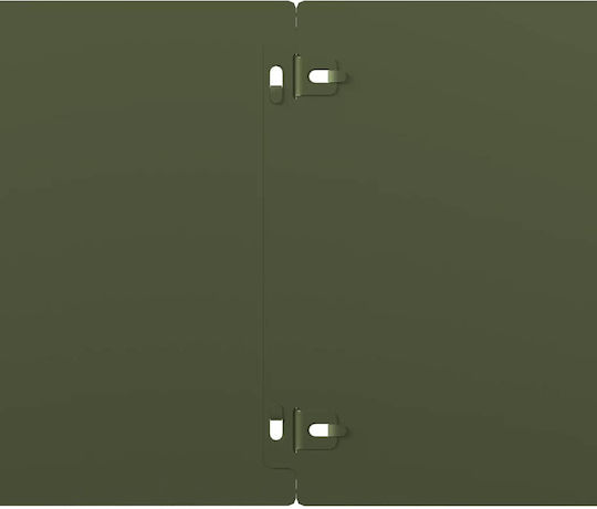 vidaXL Metal Garden Border in Silver Color 1.03m x 20cm