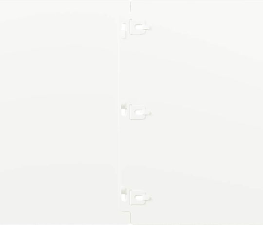 vidaXL Metallgartenbordüre in Weiß Farbe 1.03m x 25cm