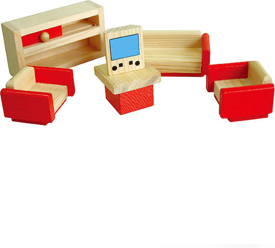 Viga Toys Ξύλινο Κουκλόσπιτο 26.5εκ.