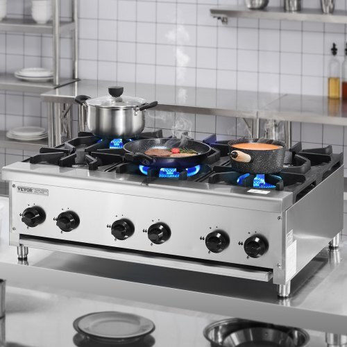 Vevor Natural Gas Cooktop Sextuple