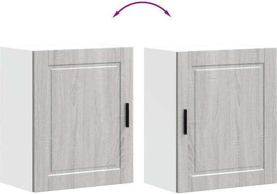 Dulapuri de bucătărie de perete Vidaxl 2 buc Porto gri Sonoma 50x31x60cm maro