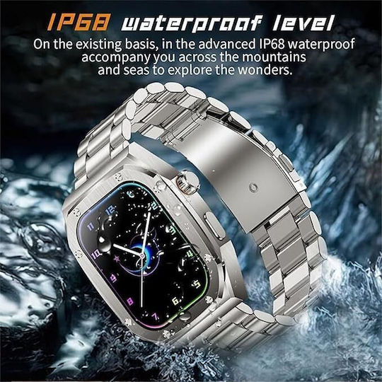 Z85 Max Smartwatch με Παλμογράφο (Κίτρινο)