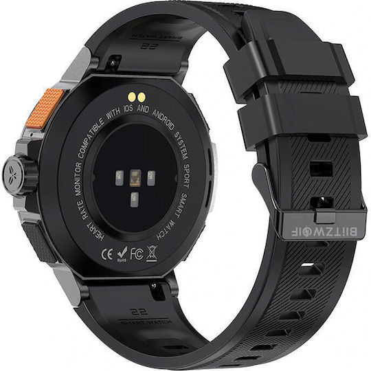 BlitzWolf BW-AT5 Smartwatch με Παλμογράφο (Μαύρο)