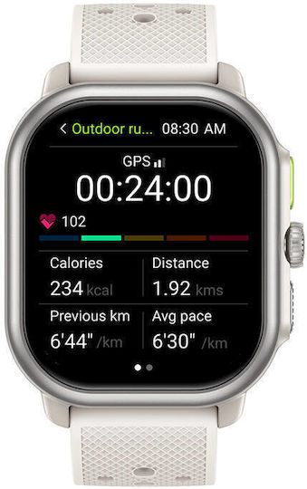 Zeblaze Beyond 3 Pro Aluminium 43mm Smartwatch με Παλμογράφο (Champagne)