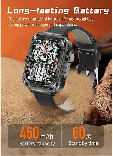 Z85 Max Smartwatch με Παλμογράφο (Κίτρινο)