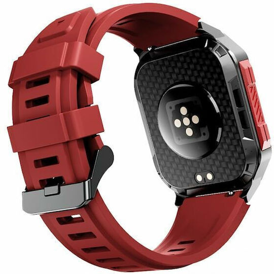 HiFuture FutureFit Ultra 3 Smartwatch με Παλμογράφο (Κόκκινο)