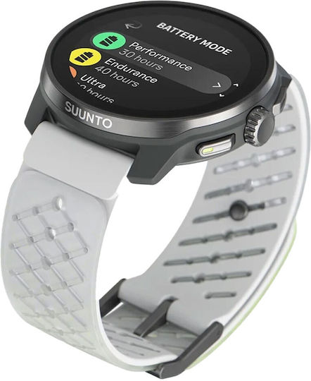 Suunto Race S Titanium 45mm Waterproof Smartwatch with Heart Rate Monitor (Canary)