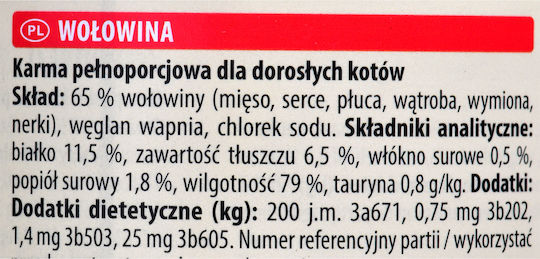 Animonda Carny Adult Nassfutter für Erwachsene Katzen in Dose mit Kalb 200gr