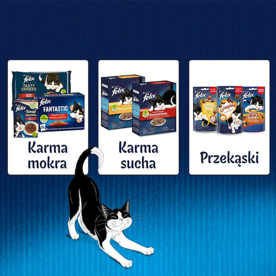 Felix Wet Food for Cats in Pouches with Lamb and Turkey 12x85gr