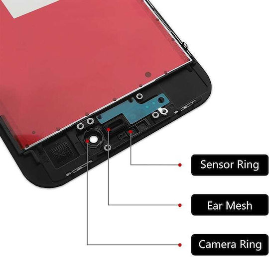 Οθόνη mit Touch-Mechanismus für iPhone XR (Schwarz)