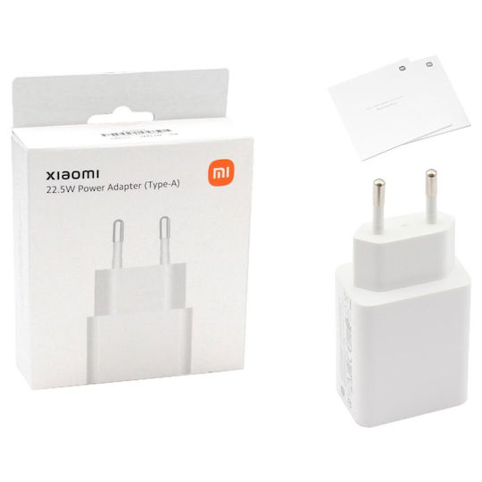Xiaomi Kabeloser Handyladegerät mit USB-A Ausgangsanschluss 22,5W Stromlieferung Weiß (BHR7757EU)