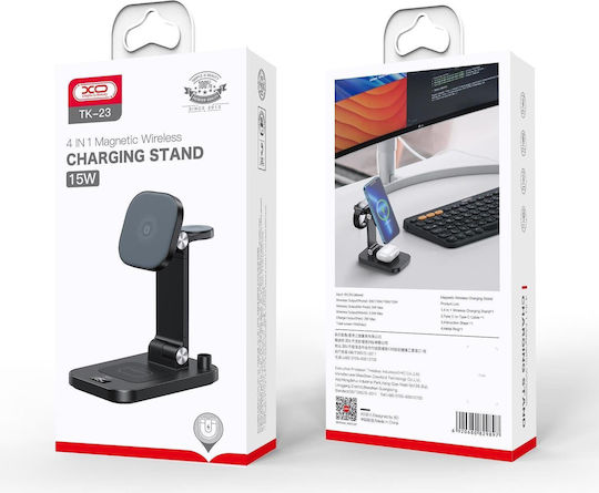 XO Wireless Charger (Qi Pad) 15W Blacks (TK-23)