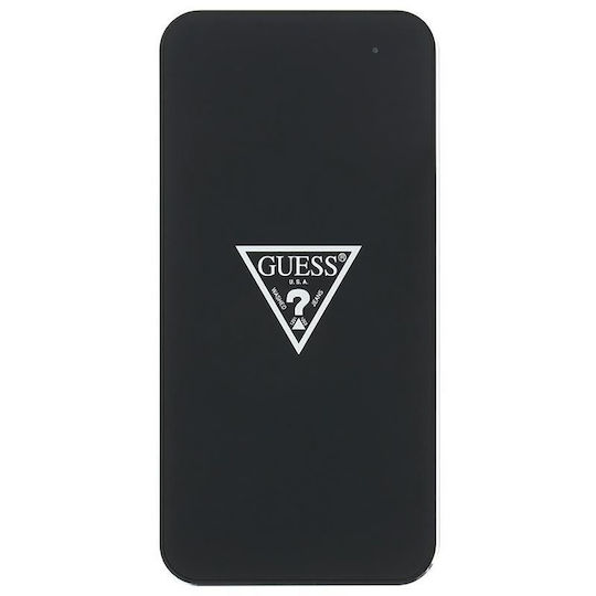 Guess Încărcător Wireless (Qi Pad) și Cablu micro USB 5W Negruς (GUWCP850TLBK)